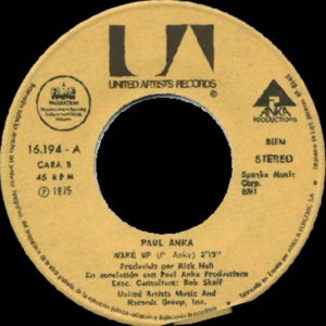 Paul Anka - Ariola&nbsp;16.194-A