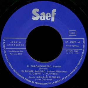 Manolo Escobar - SAEF&nbsp;SF-2029